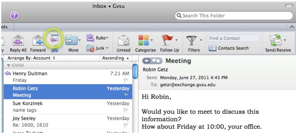 outlook for mac inbox arrange